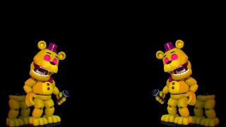 Fredbears Collide In FNaF World Redacted