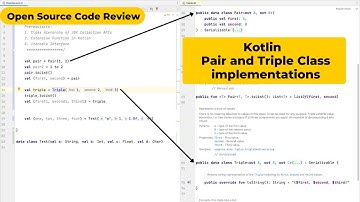 Kotlin Open Source Pair and Triple Class implementations