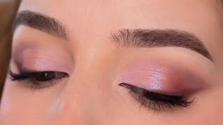 Simple Soft Pink Glam Eyeshadow Using the Huda Beauty Rose Quartz Palette screenshot 2