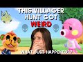 Something TERRIFYING happened on this villager hunt | Animal Crossing New Horizons