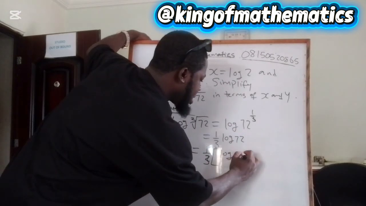 Questions containing logarithms and indices #logarithm #indices #today #fyp #math