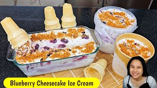 Blueberry Cheesecake Ice Cream ! Summer recipe na pweding gawin sa pamilya at pweding pangNegosyo!