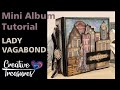 Stamperia - Lady Vagabond - mini album tutorial part  1