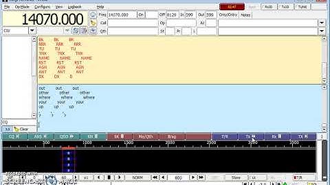 CW practice 30 WPM - Common words and codes