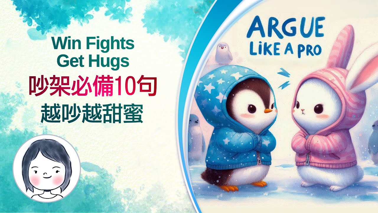 【好用口語系列】Argue Like a Pro｜越吵越甜蜜 Win Fights, Get Hugs: 10 Sweet & Sassy Lines  吵贏還撒糖 : 10句超甜戰話｜棒棒兔美眉