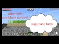 Minecraft one block survival Gemply Sugarcane farm I got the sugarcane