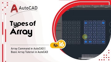Types of Array in AutoCAD | Array Command in AutoCAD | Basic Array Tutorial in AutoCAD
