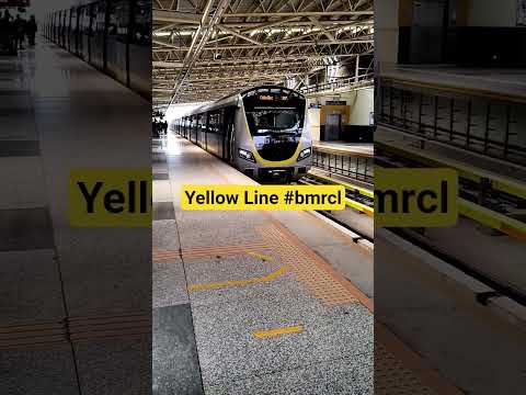 Yellow Metro Line Of Bangalore. #bommasandra #travelyellowlinemetro #bmrcl  #metrorail