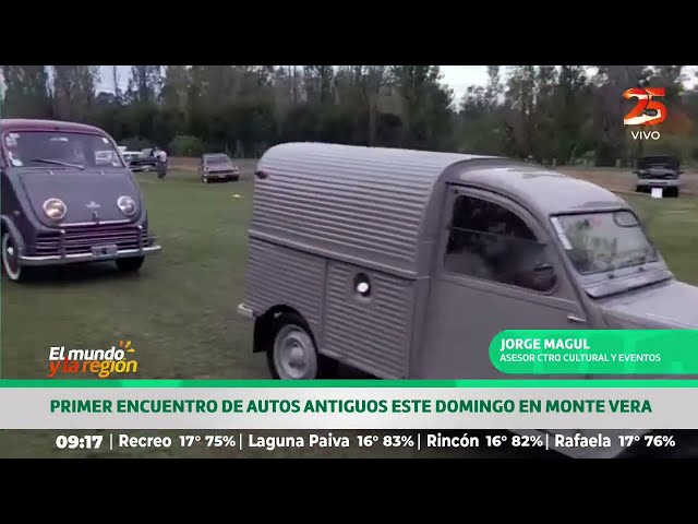 Primer encuentro de autos antiguos en Monte Vera - Jorge Magul, asesor centro cultural y eventos