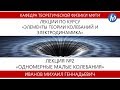 Лекция №2 "Одномерные малые колебания" (Иванов М.Г.)