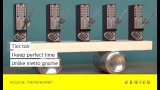 Metronomes synchronize to become a dope song!!