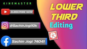 🔥How to create social media lower thirds in kinemaster Motion graphics video editing 2021
