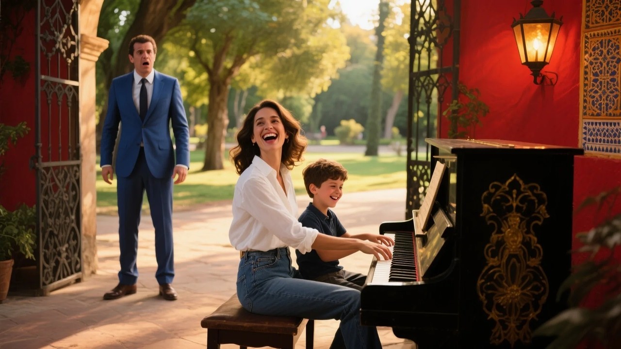 Millonario Ve A Una Mujer Sin Hogar Enseñando Piano A Su Hijo Y Todo Cambia  - YouTube
