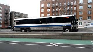 MTA MCI D4500 Bus BxM4 is on the objective (3/25/2018)