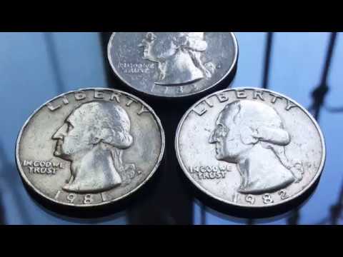 Rare and Error Coins 1981.1982.1983 US Coins Collection Quarter Dollar Numismatics दुर्लभ सिक्के