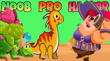 Noob vs Pro vs Hacker 🛡️🔥 – Dino Bash Survival Run