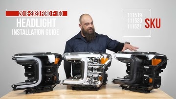 Anzo USA 2018-2020 Ford F-150 FULL LED C-Bar Projector Headlights with sequential turn signal