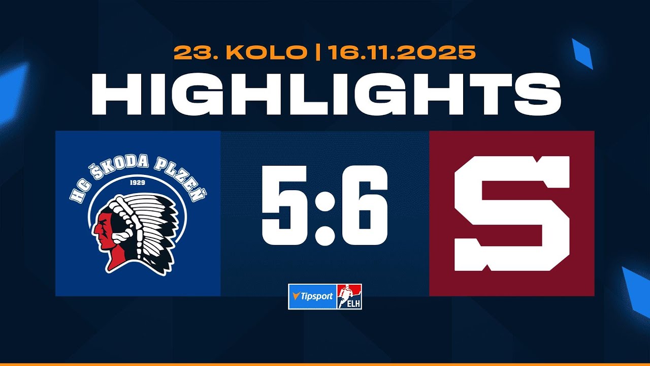 Highlights | HC Škoda Plzeň vs. HC Sparta Praha 5:6 | 16.11.2025