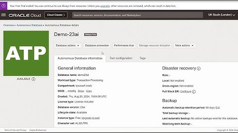 Connect to Oracle 23AI Database on OCI and set up your schemas