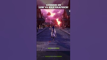 GENSHIN ON LOW VS MAX GRAPHICS! Stay Till The End!! | Genshin Impact  #genshinimpact