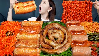 [Mukbang ASMR] Cruncky ✨ Deachang Beef Intestines & Gopchang Buldak Fire Spicy Noodles Ssoyoung