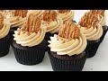 Biscoff chocolate cupcakes moist and delicious biscoff buttercream frosting