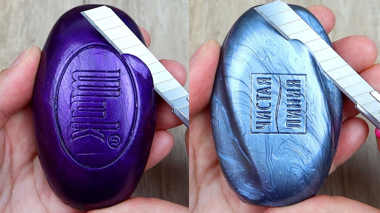 Relaxing Soap Cutting ASMR. Satisfying Soap and lipstick cutting. Corte de jabón - 787