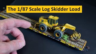 Modeling an Old School Resin Tigercat Skidder for an HO Scale Flat Car | Boomer Diorama  # 330