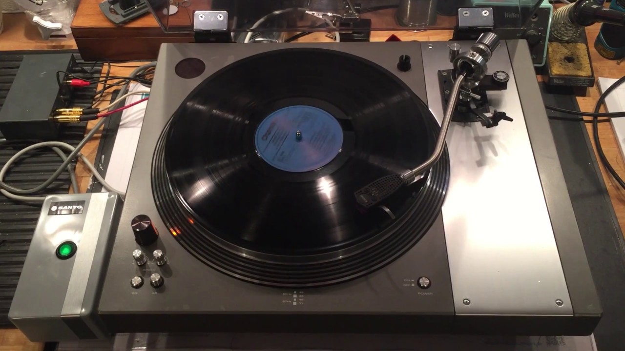 Restored Sanyo Tp 1000 Turntable With Lustre Gst 1 Youtube