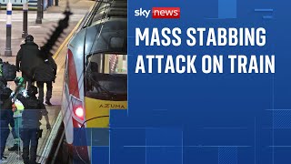 Ten in hospital - nine with life-threatening injuries after stabbing on train