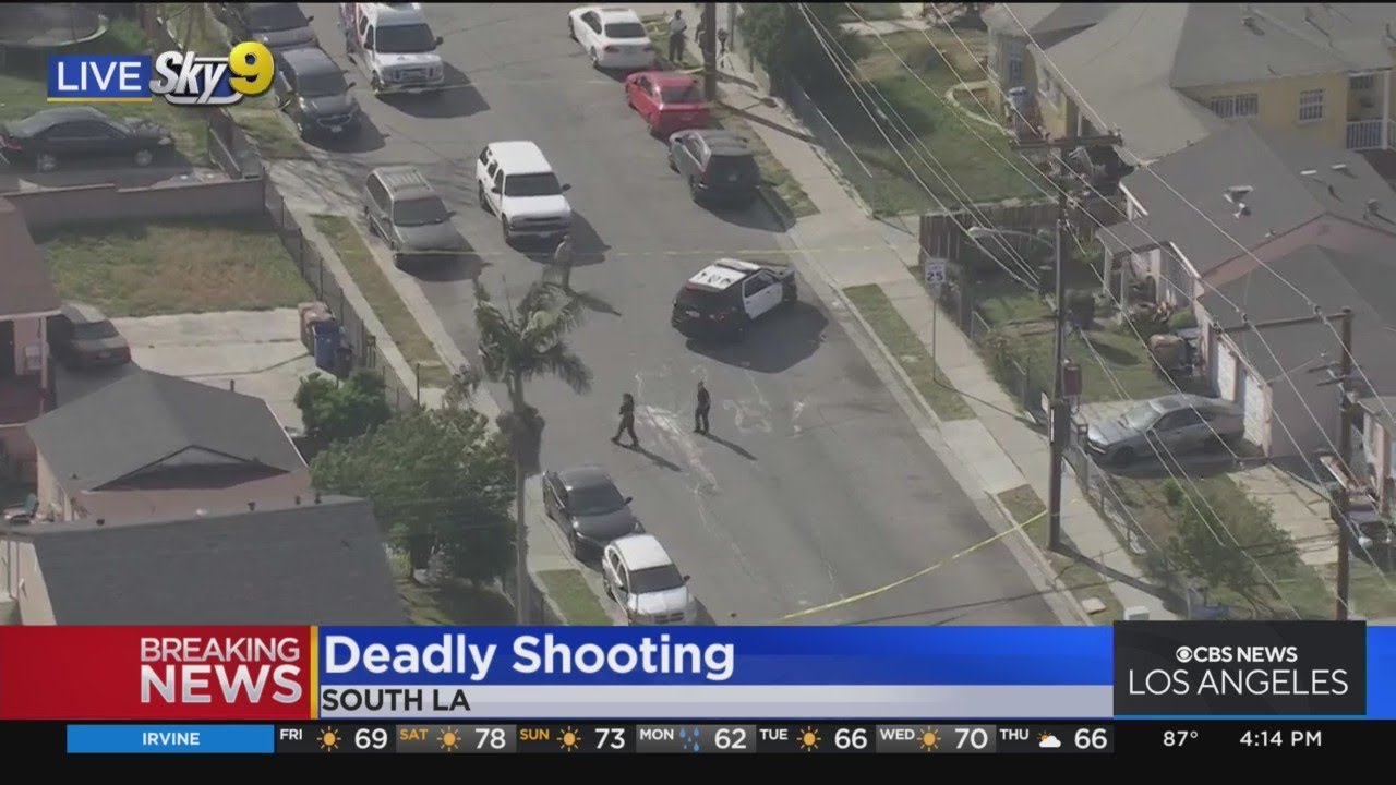 Man shot dead in South Los Angeles - YouTube