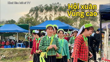 Toàn cảnh hội xuân vùng cao chợ tình Lục Ngáng, Lộc Yên 4/2 âm lịch đông vui