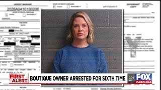 Upstate boutique owner adds new mugshot after turning herself into Abbeville Co.