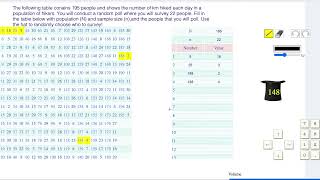Level 8: Random Sampling From The Statistics I Math Program