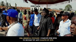 Alaafin of Oyo Observe the last Ritual to Sango Initiation