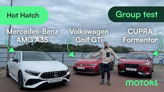 2023 Hot Hatch Group Test: Mercedes-AMG A35, Volkswagen Golf GTi, CUPRA Formentor