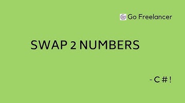 Swap 2 Numbers c#