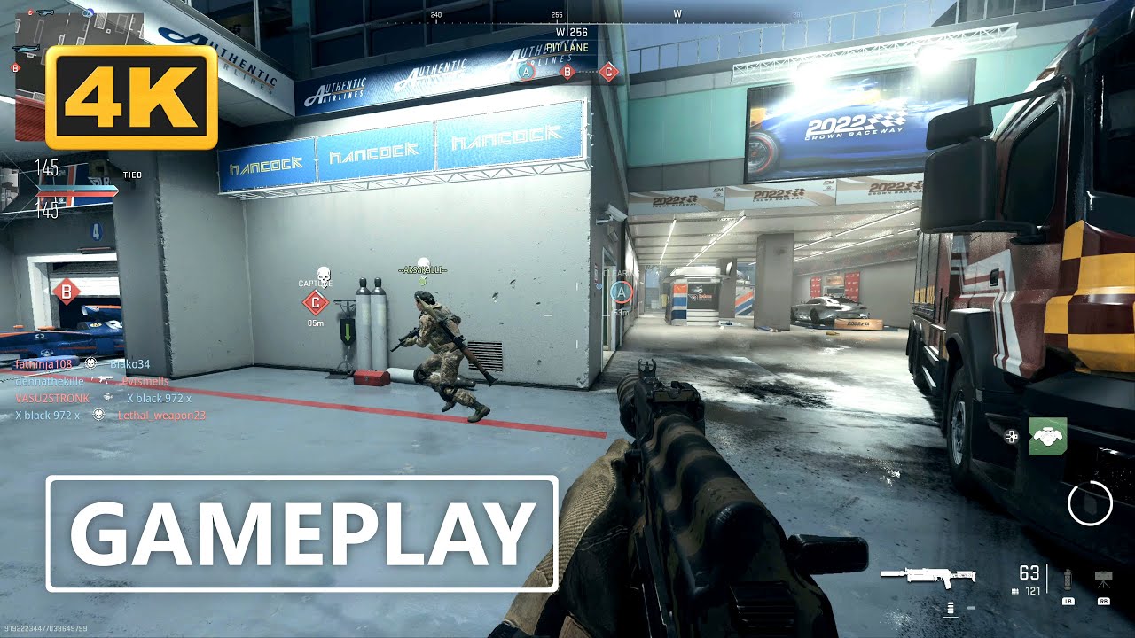 Call of Duty Modern Warfare 2 Multiplayer Close Domination Gameplay 4K