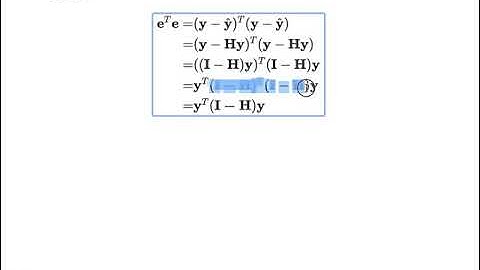 More About the Hat Matrix