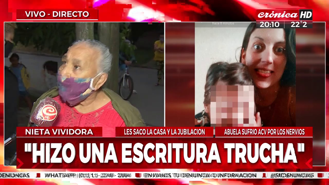 Nieta le sacó la casa y la jubilación a sus abuelos