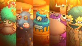 Amber Island All Individual Sounds! || My Singing Monsters