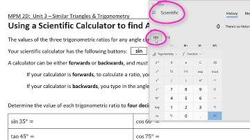 MPM2D Using Your Calculator Part1 - u3d4w1