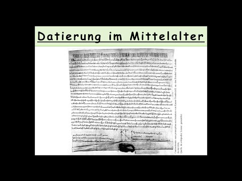 Datierung im Mittelalter: Wie man ein Datum im Mittelalter angegeben hat (julianischer Kalender) 1/3