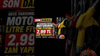 🚨 Gece yarısından itibaren geçerli olmak üzeremotorinin litre fiyatına 2,99 TL zam geliyor!
