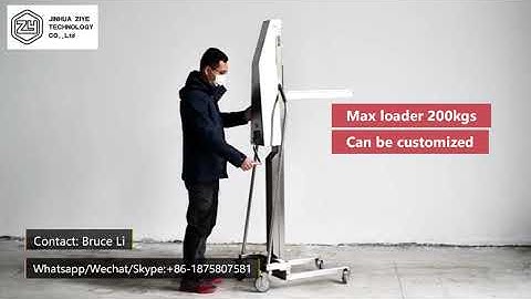 ST-1500 Jumbo Roll Stacker Manual Lift Machine Video