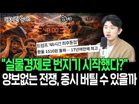 환율 1500원 돌파는 전조 신호? 전쟁 충격, 실물 경제 위기까지 번질까