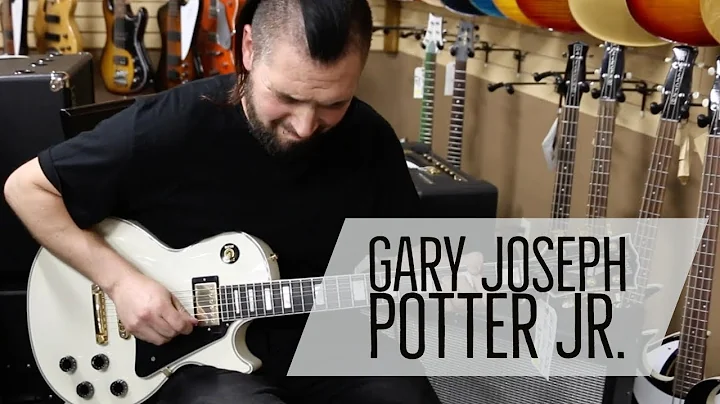 Gary Joseph Potter Jr. playing a 2000 Gibson Les P...
