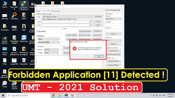 How to fix forbidden application [11] Detected! Please Uninstall it and restart PC! -Umt dongle 2021
