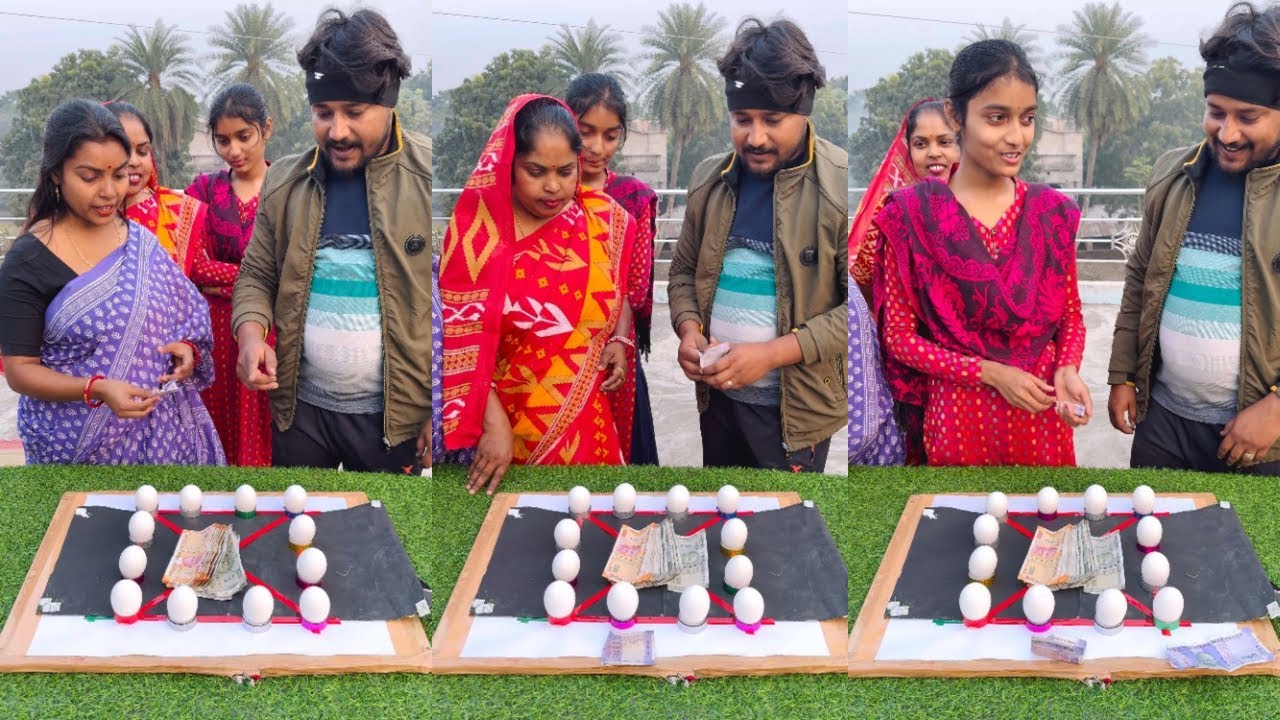 চারটে ডিম ছয়টা করার মজার গেম || A fun game to make four eggs into six