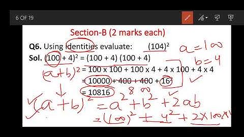 Class 8,Day-61,  Mathematics,TEST SOLUTIONS,Ch - 9 Algebraic Expressions and Identities